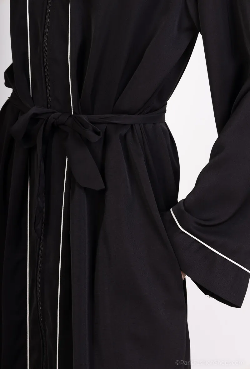 Schlichtes und elegantes Abaya-Kleid mit Reißverschluss