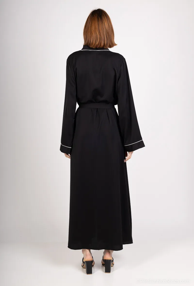 Schlichtes und elegantes Abaya-Kleid mit Reißverschluss